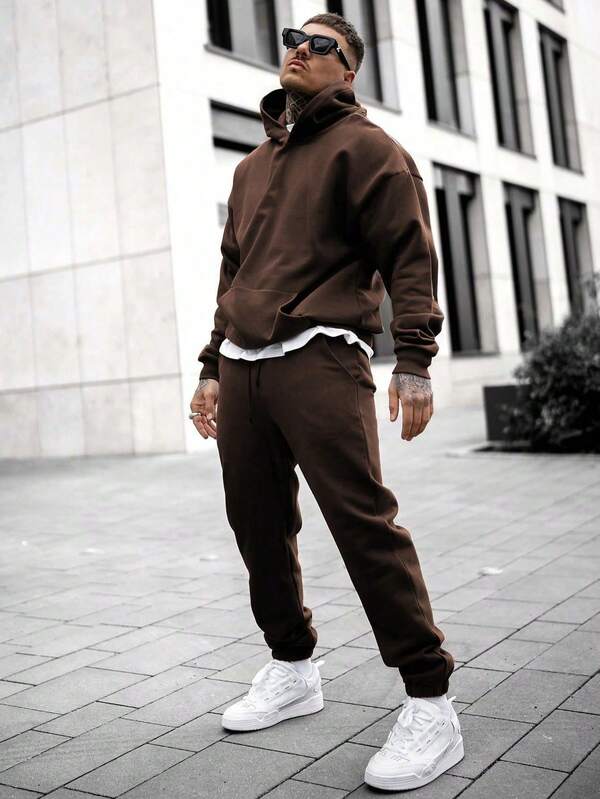 Conjunto Moletom Hoodie Com Calça Jogger Comfy