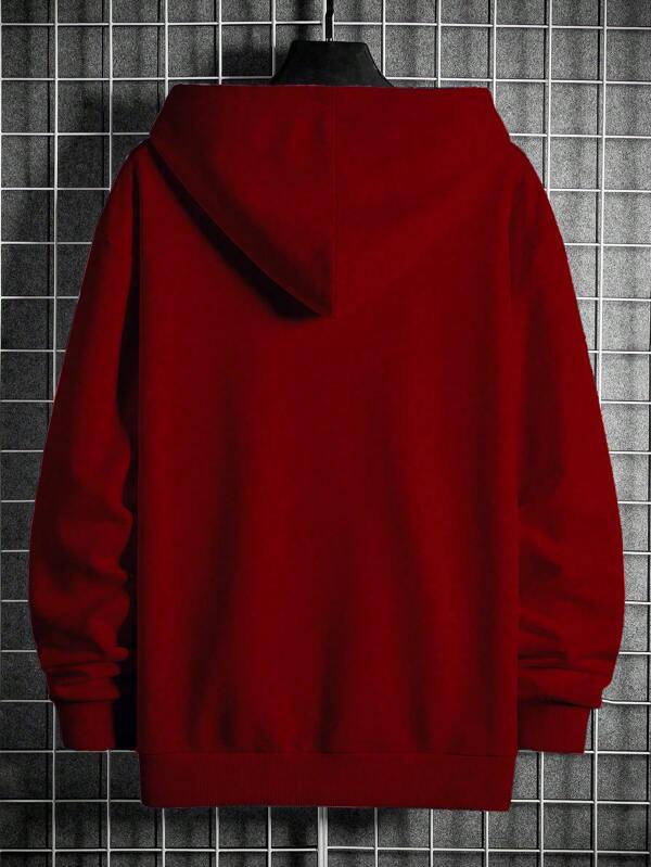 Moletom Oversized Com Capuz Estilo Casual Minimalista