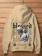 Moletom Oversized Blessed Angel Estilo Gothic Streetwear