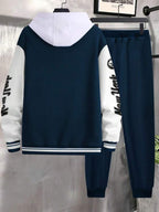 Conjunto Moletom College Com Jaqueta E Capuz