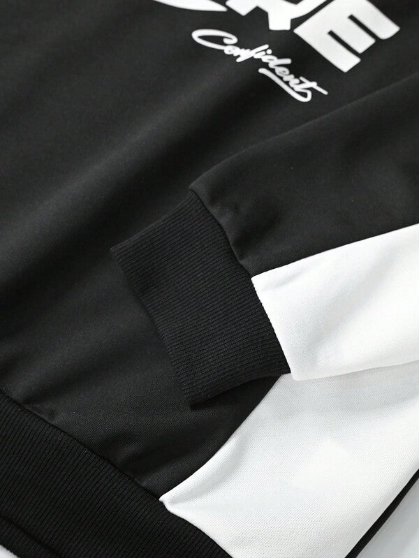 Moletom Masculino Oversized Com Recortes Streetwear Esportivo