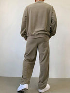 Conjunto Moletom Oversized Com Calça Wide Leg Casual