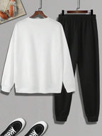 Conjunto Moletom Básico Com Calça Jogger Casual