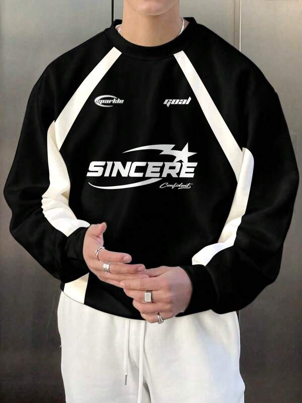 Moletom Masculino Oversized Com Recortes Streetwear Esportivo