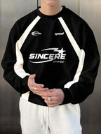Moletom Masculino Oversized Com Recortes Streetwear Esportivo