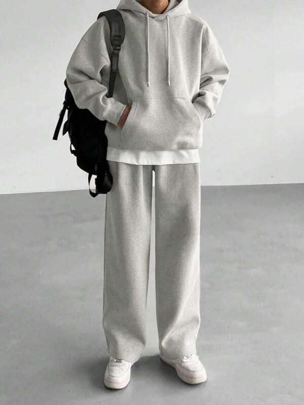 Conjunto Moletom Hoodie Oversized Comfy Minimalista