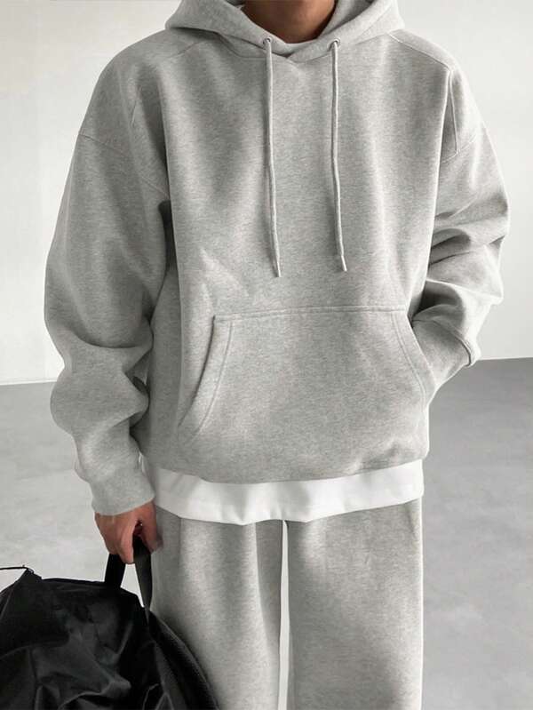Conjunto Moletom Hoodie Oversized Comfy Minimalista