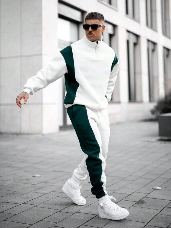 Conjunto Moletom Gola Alta Com Calça Jogger Urbano