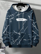 Moletom Estampado Com Capuz Estilo Streetwear Casual