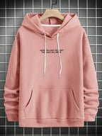 Moletom Oversized Com Capuz Estampa Minimalista