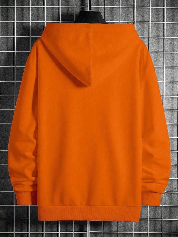 Moletom Oversized Com Capuz Estilo Urbano Minimalista