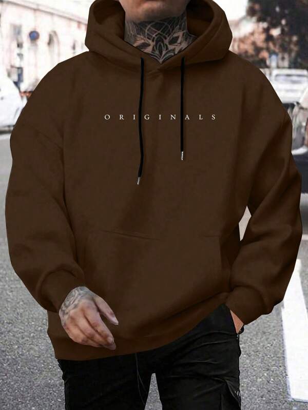 Moletom Oversized Com Capuz Estilo Casual Minimalista