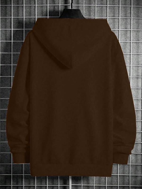Moletom Oversized Com Capuz Estilo Casual Minimalista