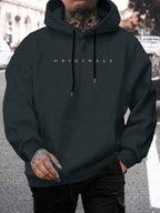 Moletom Oversized Com Capuz Estilo Casual Minimalista