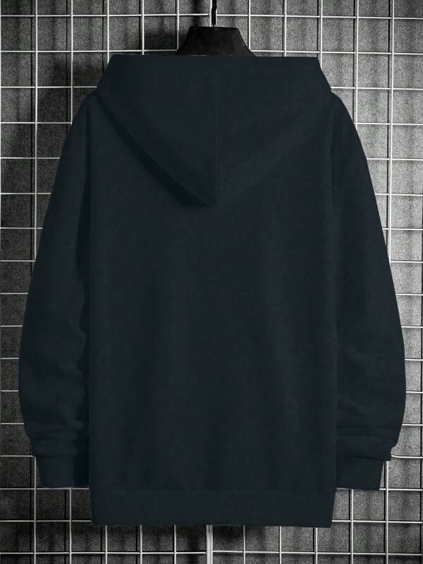 Moletom Oversized Com Capuz Estilo Casual Minimalista