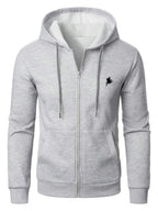 Moletom Masculino Aberto Com Capuz Casual Esportivo Urbano