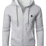 Moletom Masculino Aberto Com Capuz Casual Esportivo Urbano