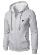 Moletom Masculino Aberto Com Capuz Casual Esportivo Urbano