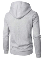 Moletom Masculino Aberto Com Capuz Casual Esportivo Urbano
