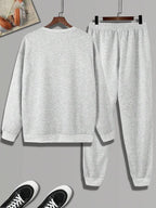Conjunto Moletom Básico Com Calça Jogger Casual