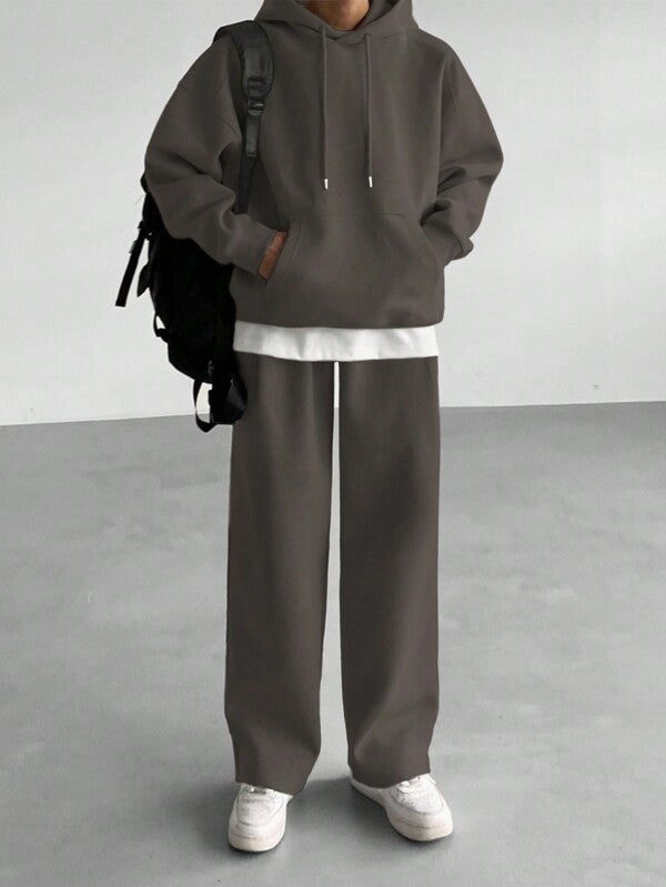 Conjunto Moletom Hoodie Oversized Comfy Minimalista