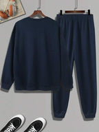 Conjunto Moletom Básico Com Calça Jogger Casual