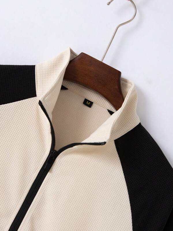Conjunto Moletom Canelado Com Jaqueta Zíper Casual