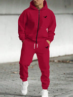 Conjunto Moletom Com Zíper E Calça Jogger Casual