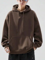 Moletom Masculino Oversized Com Capuz Casual Minimalista