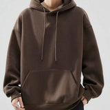 Moletom Masculino Oversized Com Capuz Casual Minimalista