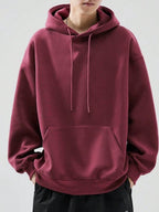 Moletom Masculino Oversized Com Capuz Casual Minimalista