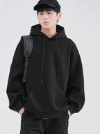 Moletom Masculino Oversized Com Capuz Casual Minimalista