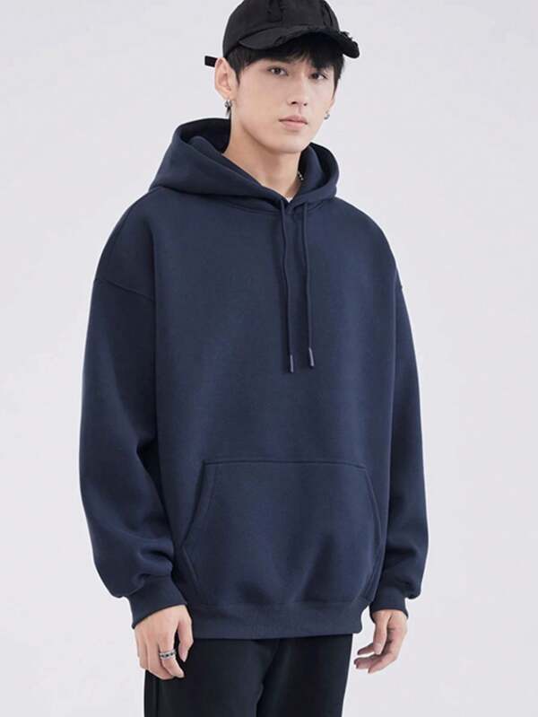 Moletom Masculino Oversized Com Capuz Casual Minimalista