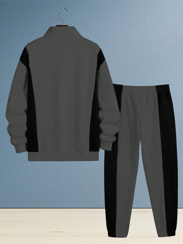 Conjunto Moletom Gola Alta Com Calça Jogger Urbano