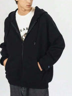Moletom Masculino Aberto Com Capuz Casual Oversized