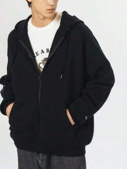 Moletom Masculino Aberto Com Capuz Casual Oversized