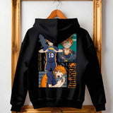 Moletom Oversized Haikyuu Hinata Com Capuz Streetwear