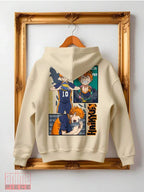 Moletom Oversized Haikyuu Hinata Com Capuz Streetwear