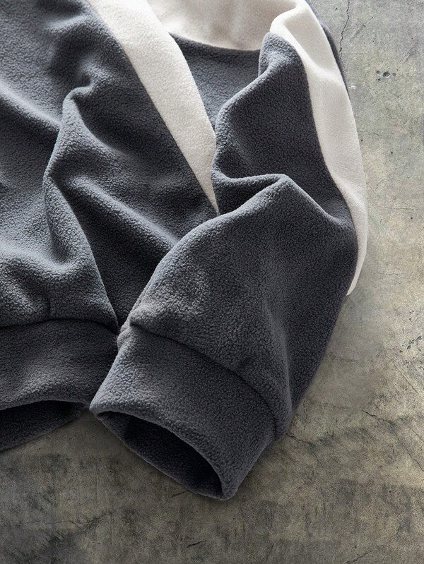 Moletom Oversized Plush Estilo Casual Y2K Minimalista