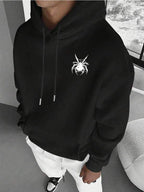 Moletom Oversized Aranha Dark Estilo Gothic Streetwear