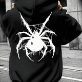 Moletom Oversized Aranha Dark Estilo Gothic Streetwear