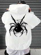 Moletom Oversized Aranha Dark Estilo Gothic Streetwear