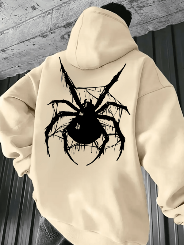 Moletom Oversized Aranha Dark Estilo Gothic Streetwear