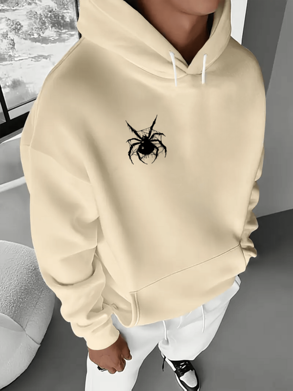 Moletom Oversized Aranha Dark Estilo Gothic Streetwear