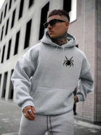 Moletom Oversized Aranha Dark Estilo Gothic Streetwear