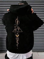 Moletom Masculino Oversized Com Capuz Streetwear Estampado