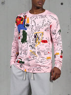 Suéter Masculino Estampado Com Botões Casual Urbano