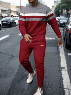 Conjunto Moletom Com Recortes Estilo Esportivo Urbano