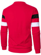Moletom Masculino Listrado Gola Careca Casual Esportivo