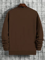 Moletom Masculino Oversized Gola Careca Casual Minimalista